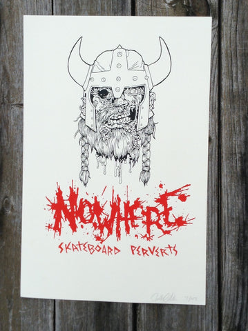Nowhere Viking print